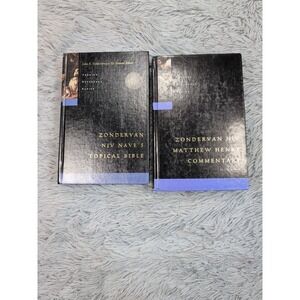 Zondervan Set  NIV Nave's Topical Bible Matthew Henry Commentary Hardcover
